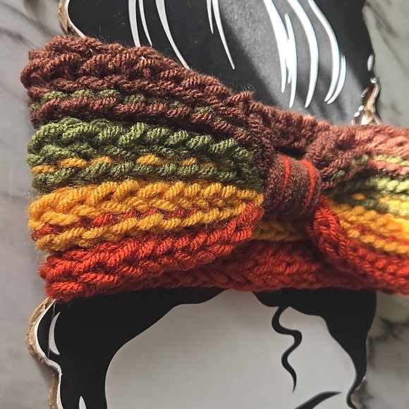 Handmade Turban Knit Headband - Picture 3 of 5